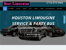 Tablet Screenshot of bestlimousines.com